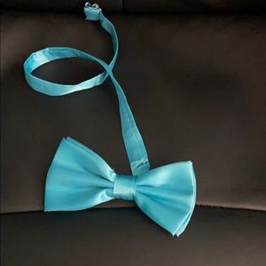 light blue bow tie